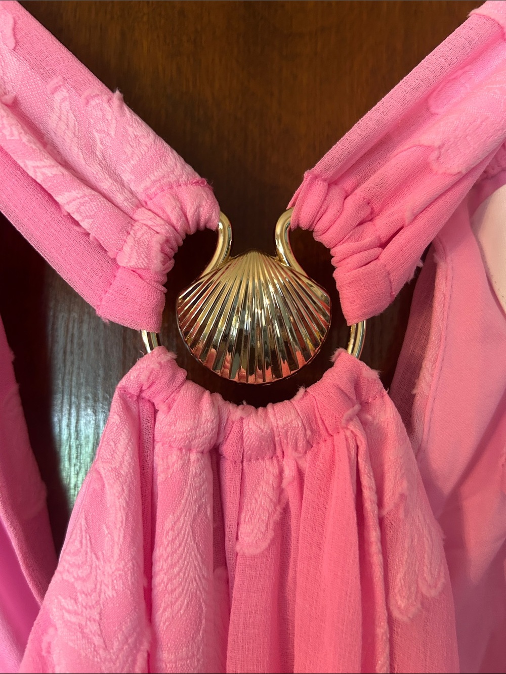 Lilly Pulitzer, Clairabel, Pink Floral Halter-Style Maxi Dress - Picture 5 of 9